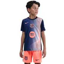 Nike FC Barcelona Academy Pro Kinder-T-Shirt Marineblau und Orange HM4185 411 L