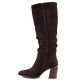 3. Damenstiefel mit Blockabsatz in Schokoladenbraun Jezzi MR2623-7