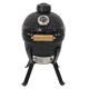11. Kamado Bono Picnic Keramikgrill, 13 Zoll, Kamado-Grillwagen, Holzkohle (Brennstoff), Schwarz