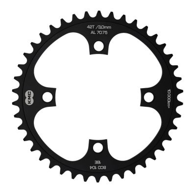 KMC Kettenblatt 42T 3mm BCD104 AL7075 schwarz
