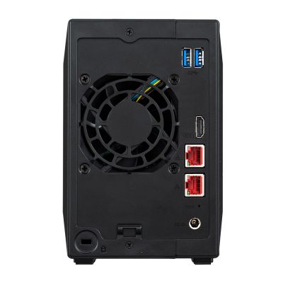 6. NAS Asustor AS5402T; Tower; 2x (3,5" SATA HDD/ 2,5" SSD); Intel Celeron N5105, 4 GB DDR4 SODIMM (max. 16 GB), 2x 2,5-GbE, 4x M.2 2280 NVMe PCIe 3.0, 3x USB 3.2 Gen, 1x HDMI 2.0b