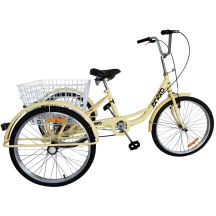 Dreirad, 24 Zoll, Vanille, Shimano 6-Gang