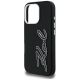 6. Karl Lagerfeld FW Grained Signature Logo Case für iPhone 16 Pro Max - Schwarz