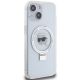 4. Karl Lagerfeld KLHMP15SHMRSKHH iPhone 15 6,1" weiß/weiß Hardcase Ring Stand Karl Head MagSafe