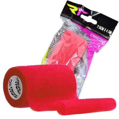 REA TAPE Elastischer Verband COHESIVE BAND selbsthaftend 4,5 m × 7,5 cm rot