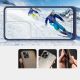 3. Klare 3in1 Hülle für Samsung Galaxy S22 Ultra Frame Gel Cover Blau