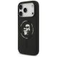 2. Karl Lagerfeld Silikon-Hülle Karl&Choupette Ring MagSafe für iPhone 18 Pro Max / iPhone 17 Pro Max – Schwarz