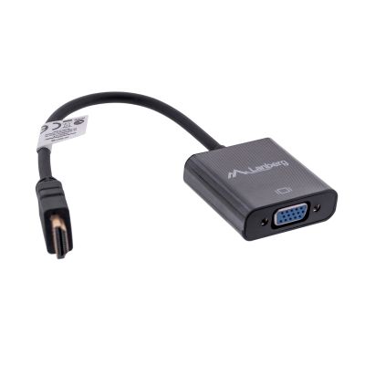 3. Lanberg AD-0017-BK Adapter (HDMI M - D-Sub (VGA) F; 0,20 m; schwarze Farbe)