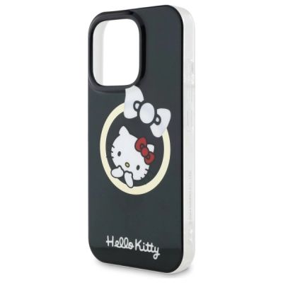 6. Hello Kitty IML Fun Bow Magsafe Hülle für iPhone 16 Pro - Schwarz
