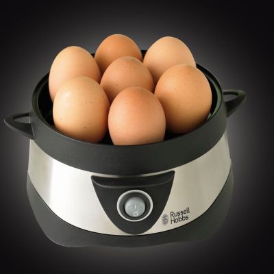 4. Russell Hobbs Stylo 7 Eier. 365 W, Schwarz, Edelstahl
