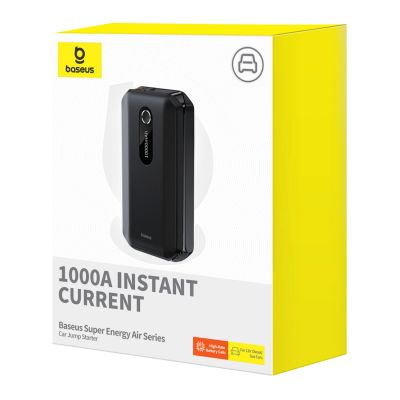 8. Starthilfegerät Baseus Power Starter 10000mAh 12V (1000A / 500A) + Krokodilkabel Schwarz (C00245501113-00)