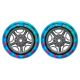 4. Vorderräder für GLOBBER Roller 526-009 121mm 2Stk LED