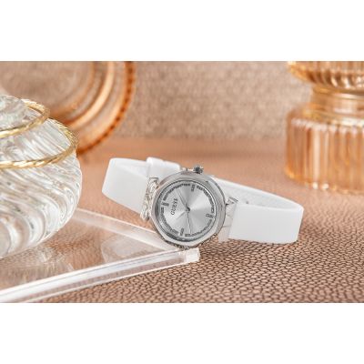6. Guess Damenuhr mit Schmuckbesatz GW0928L1 + Box
