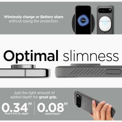 14. Spigen Rugged Armor Hülle für Google Pixel 9 Pro XL – Grau