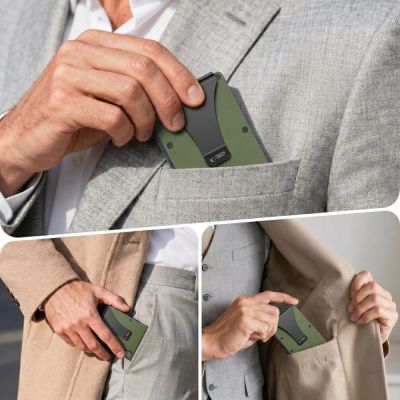 4. Tech-Protect Thorn RFID-Geldbörse – Grün