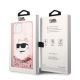 8. Karl Lagerfeld Glitter Choupette Head Hülle für iPhone 14 Plus – Rosa