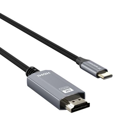 Wozinsky WCCH-01 USB-C - HDMI 4K 60Hz Kabel 1,8m - Schwarz