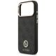 6. Guess 4G Srtass Logo & Big Strap Metal Buttons MagSafe Case für iPhone 17 Pro Max - Schwarz