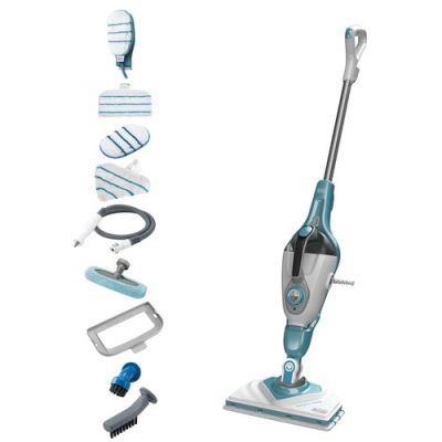 2. Black & Decker BHSM166DSM Dampfreiniger/Dampfmopp 0,5 l 1600 W Farbe Aqua, Weiß