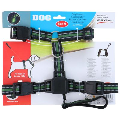 5. Hundegeschirr mit reflektierendem Band, Größe 44-57 cm, mittel, mit Leine