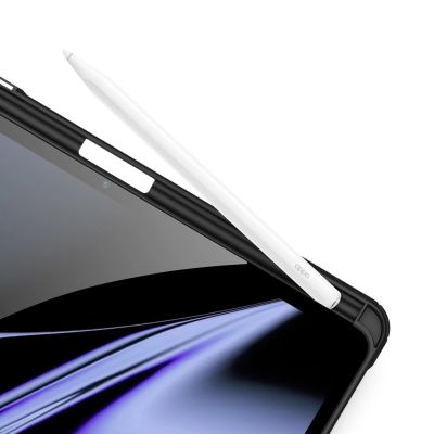 8. Dux Ducis Toby Armored Flip Smart Case für Oppo Pad mit Stifthalter Schwarz