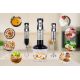 14. ELDOM Multifunktionsmixer BL250 VEXI 800W, schwarz-silberne Metall-Zerkleinerungsspitze, Behälter mit Zerkleinerungsmesser