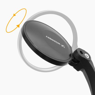 5. Wozinsky WLR-01I Rückspiegel links für Fahrräder – Schwarz