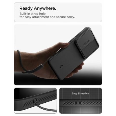 9. Spigen Optik Armor Schutzhülle für Samsung Galaxy S26 Ultra – Schwarz