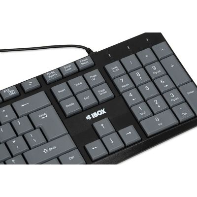 11. IBOX ERIS KABELTASTATUR, GRAU