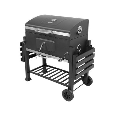 5. XXL-Holzkohlegrill, Gusseisenrost, 78 x 42,5 cm
