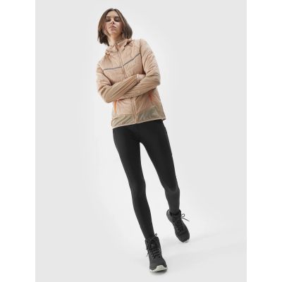 2. Damen-Wanderjacke mit 4F Primaloft®-Isolierung, schwarz, aus recyceltem Material, Modell 4FWSS24TDJAF383-83S