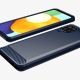 5. Carbon Case Flexibel Handyhülle TPU Schutzhülle für Samsung Galaxy A22 4G schwarz