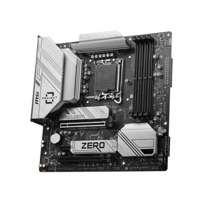 2. MSI B760M PROJECT ZERO Intel B760 LGA 1700 Micro-ATX-Mainboard