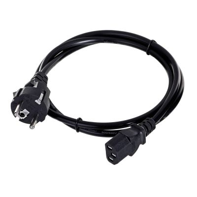 SAVIO CL-89 Kabel (C13 / IEC C13 / IEC 320 C13 - Schuko M; 1,2 m; schwarz)