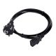 SAVIO CL-89 Kabel (C13 / IEC C13 / IEC 320 C13 - Schuko M; 1,2 m; schwarz)