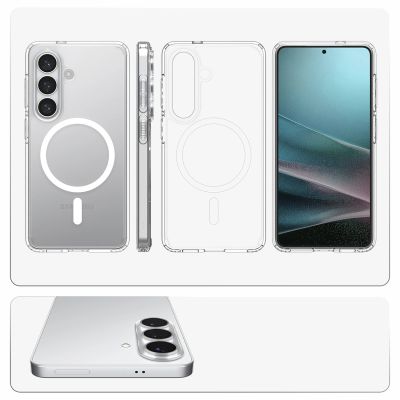 15. Spigen Ultra Hybrid Mag MagSafe Hülle für Samsung Galaxy S26+ - Transparent und Weiß