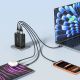 7. Tech-Protect NC200W-GaN 4-Port 200W Wandladegerät - Schwarz