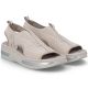 12. Rosa Damen-Plateausandalen zum Hineinschlüpfen Rieker V59B5-31