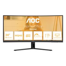 AOC B3 CU34B3E Computermonitor 86,4 cm (34") 3440 x 1440 px Wide Quad HD LED Schwarz