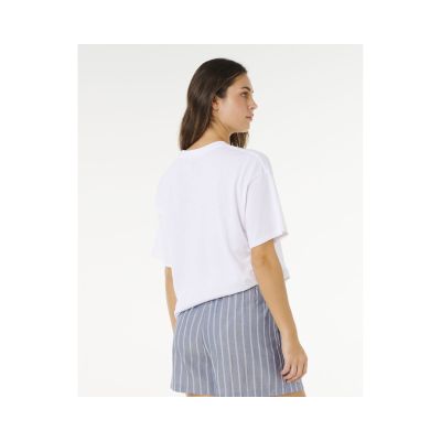 3. RIP CURL Damen Poolside Heritage T-Shirt Weiß