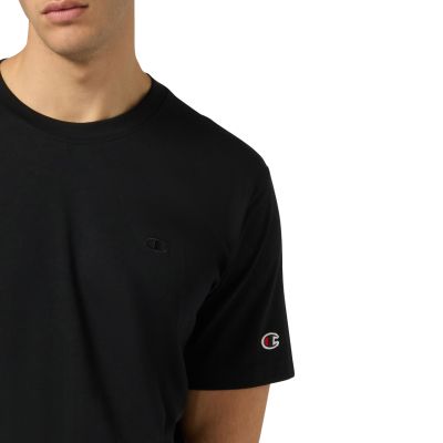 4. Champion Kurzarm-T-Shirt für Herren, Schwarz, 220278 KK001