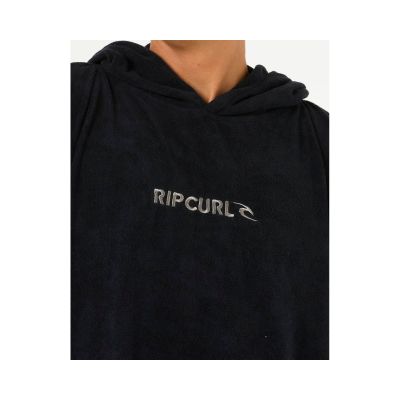 2. RIP CURL Marken-Kapuzenhandtuchponcho schwarz