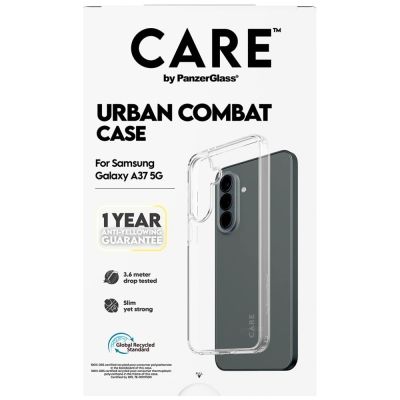 3. CARE by PanzerGlass Flagship Urban Combat Schutzhülle für Samsung Galaxy A37 – Transparent