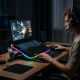 10. Wozinsky WDCX-A26 NitroCool RGB Gaming-Laptop-Kühlpad – Schwarz