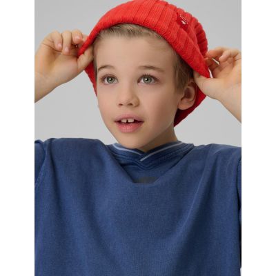 4. Locker geschnittenes Jungen-T-Shirt mit Aufdruck 4F 4FJRSS26TTSHM3467-31S