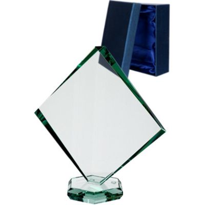 9. Glastrophäe mit Etui