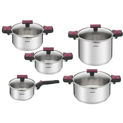 4. TEFAL Cook & Clip Topfset, 10-teilig G723SA74