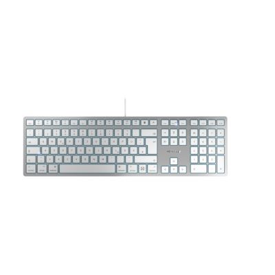 CHERRY KC 6000C für MAC Tastatur, universell, USB, QWERTZ, Neusilber
