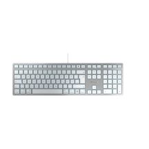 CHERRY KC 6000C für MAC Tastatur, universell, USB, QWERTZ, Neusilber