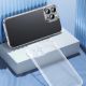 12. Baseus Frosted Glass Case Cover für iPhone 13 Pro Max Hardcover mit Gelrahmen Transparent (ARWS000802)